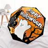 1pc Happy Halloween with Ghosts Automatic Opening and Closing Umbrella, Lightweight 3-Fold, With Cute Cartoon Characters, Suitable for Home,