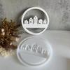Personalized House Crafts Mold Detailed Circle House Sculptures Crafting Moulds