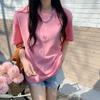 Women's Heart Embroidery Loose Short-Sleeve Round Neck T-Shirt 2023 - Trendy Korean Summer Fashion