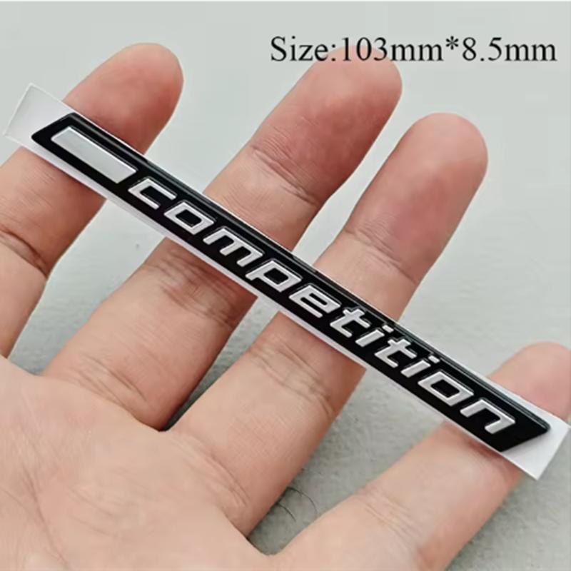 ABS Bilklistermärke Tävlingslogotyp Bar Understruken Märke Emblempåsar För BMW M3 M4 M5 X5M X6M Thunder Edition Biltillbehör yi2