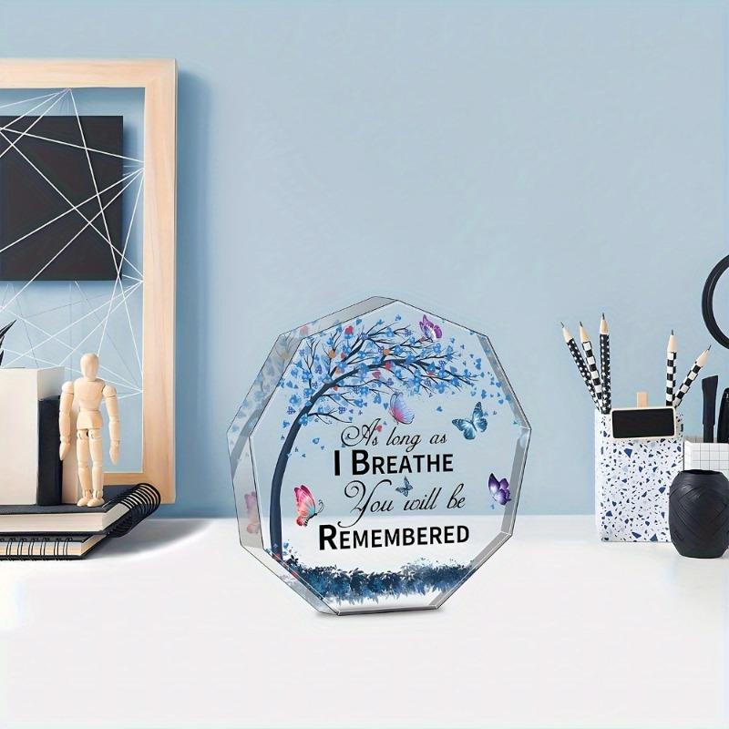 1 Precious Memory: Colorful Butterfly Figurine - A Comforting and Memorial Gift for Mom or Dad, Perfect Home Decor Butterfly Dec