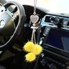 Fashion Diamond Car Accessorie Bling Hairball Pendant Auto Rearview Mirror Pendant Birthday Gift Auto Decoraction Ornaments NEW