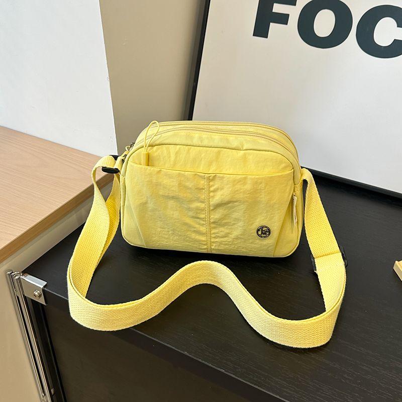 

Lightweight Small Shoulder Bag Women New Fashion Exquisite Versatile Horizontal Shoulder Small Bag Travel Commuter Solid Messenger Bag Lemon yellow