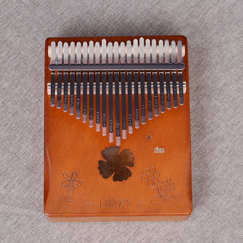 Mahogany Thumb Piano: 21-Key and 17-Key Kalimba Student Finger Piano Portable Musical Instrument