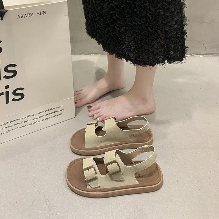 

Женские летние сандалии на платформе, новая пляжная обувь, рыбацкие бокен-туфли, туфли-одно слово 40