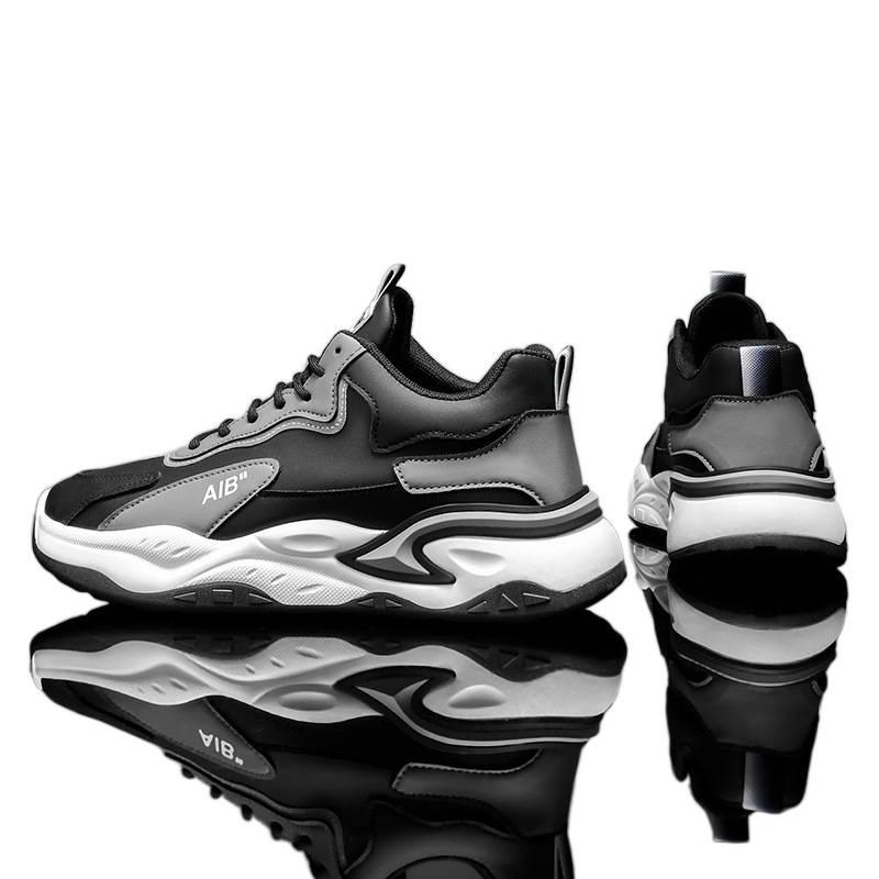 Neue Sportschuhe für Teenager und Mittelschüler, rutschfest und erhöht, weiche Sohle, lässige Laufschuhe, trendige Schuhe