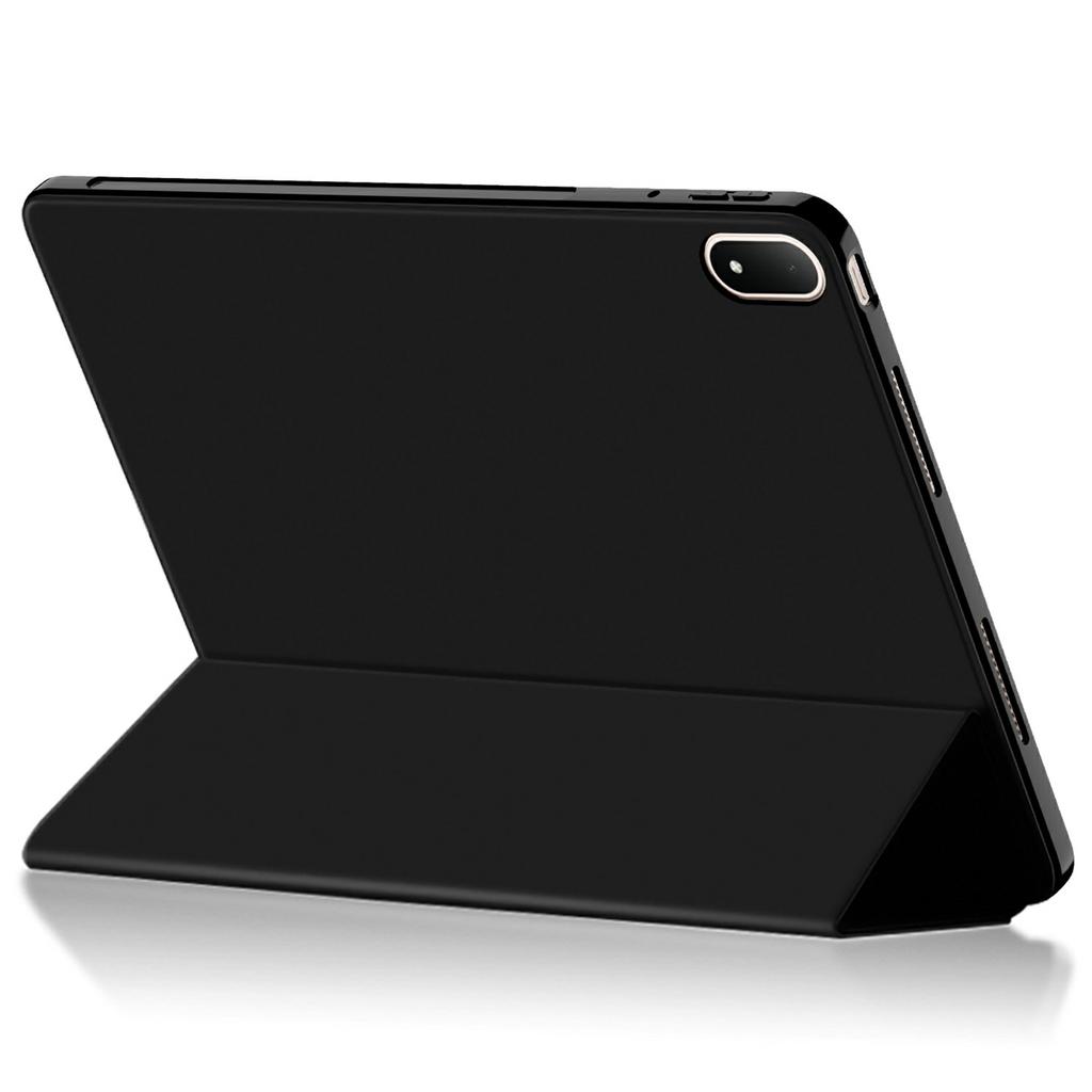 For Oppo Pad 4 Pro Case PU Leather TPU Back Trifold Stand Tablet Cover