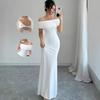 2025 Fashionable Sleeveless One-Shoulder Slim-fit Socialite Dress for Women