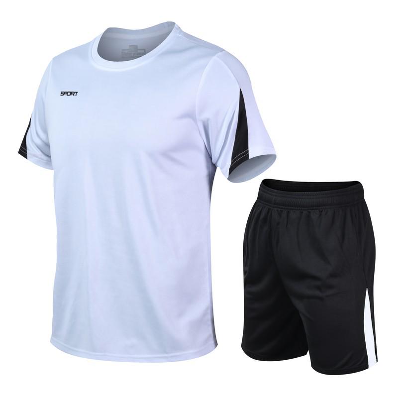 Summer Sports Suit Men's Large Size Quick-drying Breathable Running Clothes Loose Casual Fitness Short-sleeved New Sports