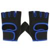 Unisex Outdoor Weight Lifting Half Finger Gloves Anti-Slip Breathable Training Fitness Gloves(BlueBlack M)