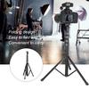 KINGJOY FL019 Aluminum Alloy Black Multifunction Adjustable Mobile Phone Live Bracket Photograph Tripod