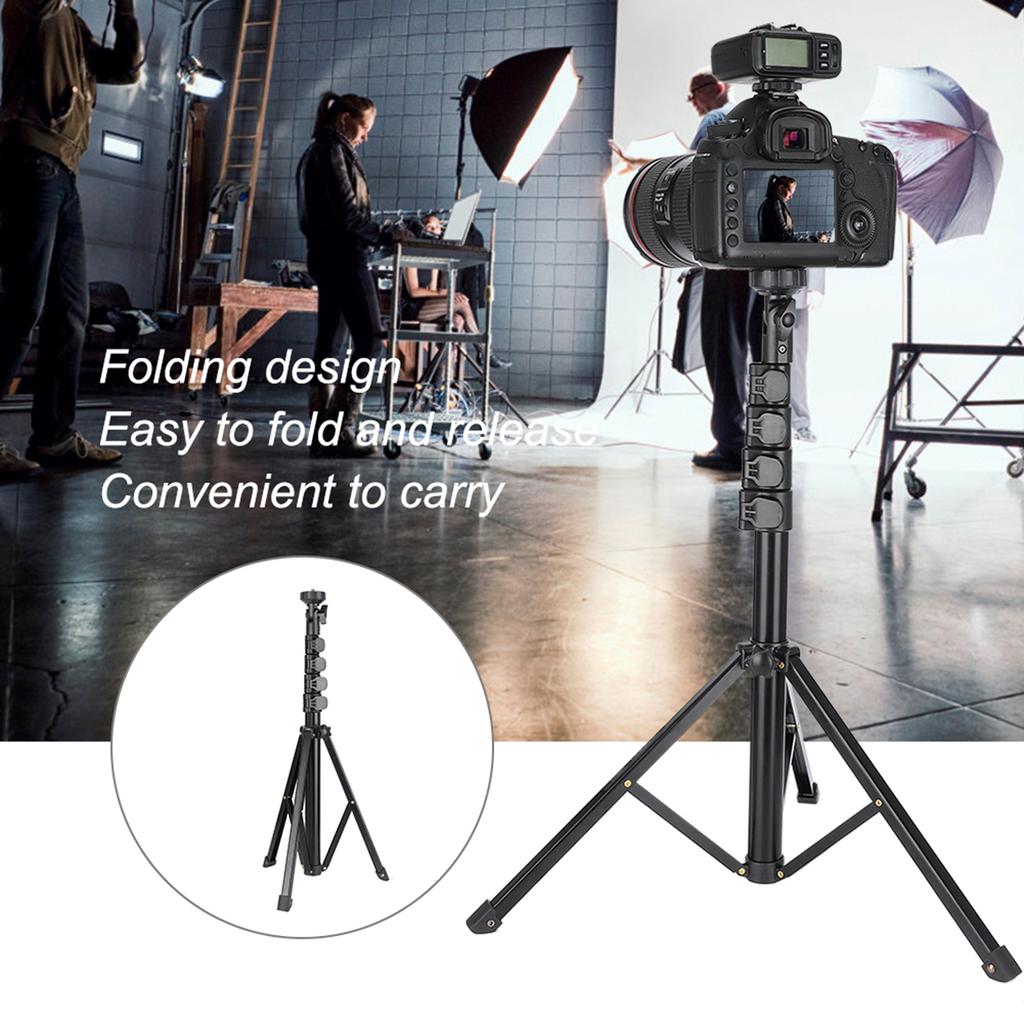 KINGJOY FL019 Aluminum Alloy Black Multifunction Adjustable Mobile Phone Live Bracket Photograph Tripod
