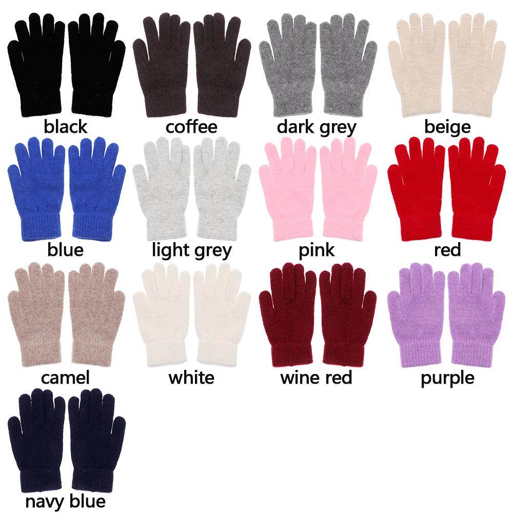 Cycling Driving Cashmere Outdoor Winter Gloves Full Finger Gloves Mittens Warm Thick