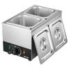 VEVOR Chocolate Melting Machine, 2 Tanks 4 Kg Choc Commercial Melter, 800W High Power, Water Bath Heating System, Stainless Steel Body