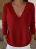 2026 V-Neck Loose Knit Sweater: European & American Style, Autumn/Winter, Solid Color, Casual Fashion Knitwear