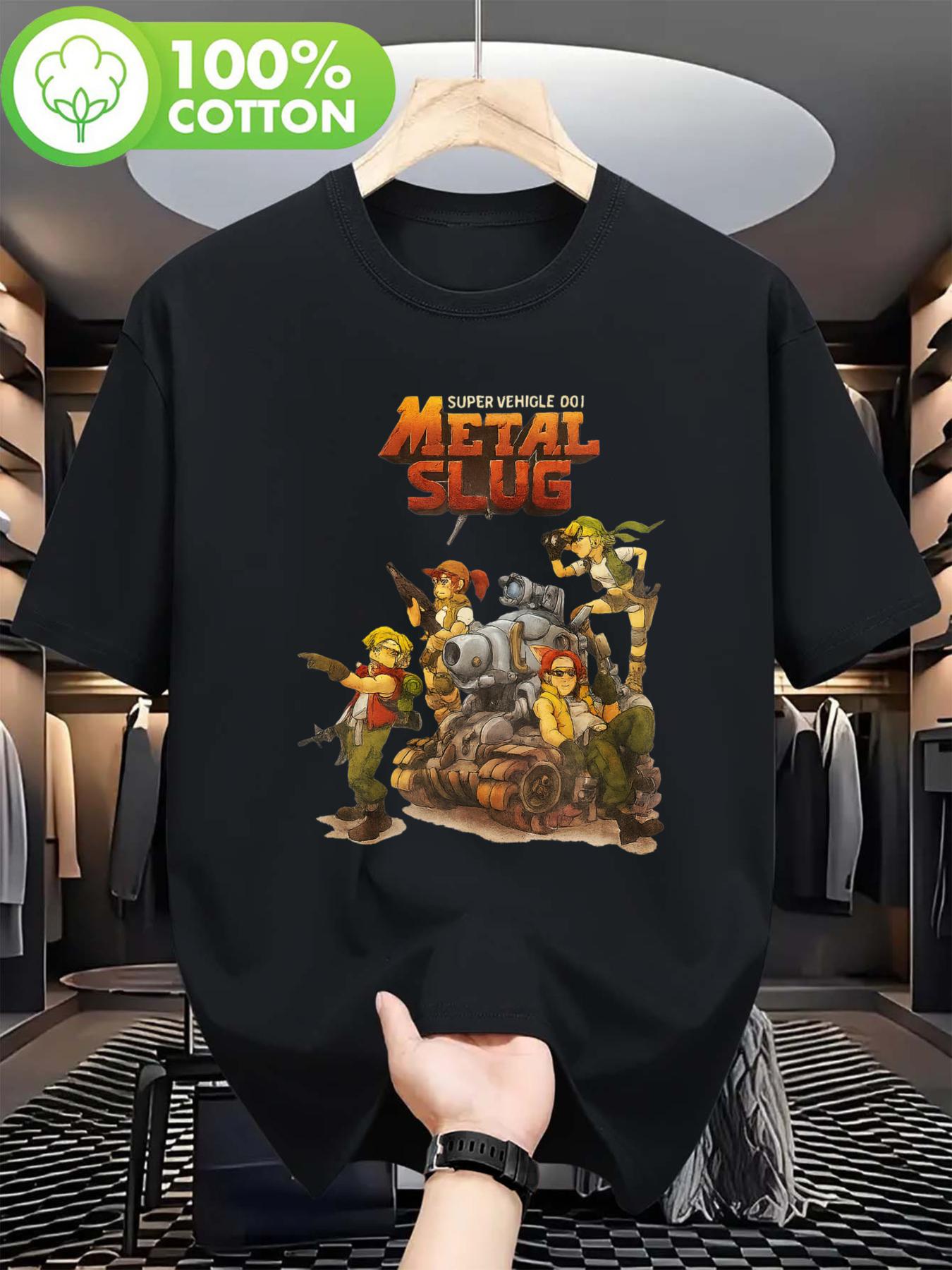 Men s Metal Snail Arcade Game T-shirt | Retro Game T-shirt (Marco, Tama, Eli) - Retro Video Game Clothing for Gaming Fans - M... S