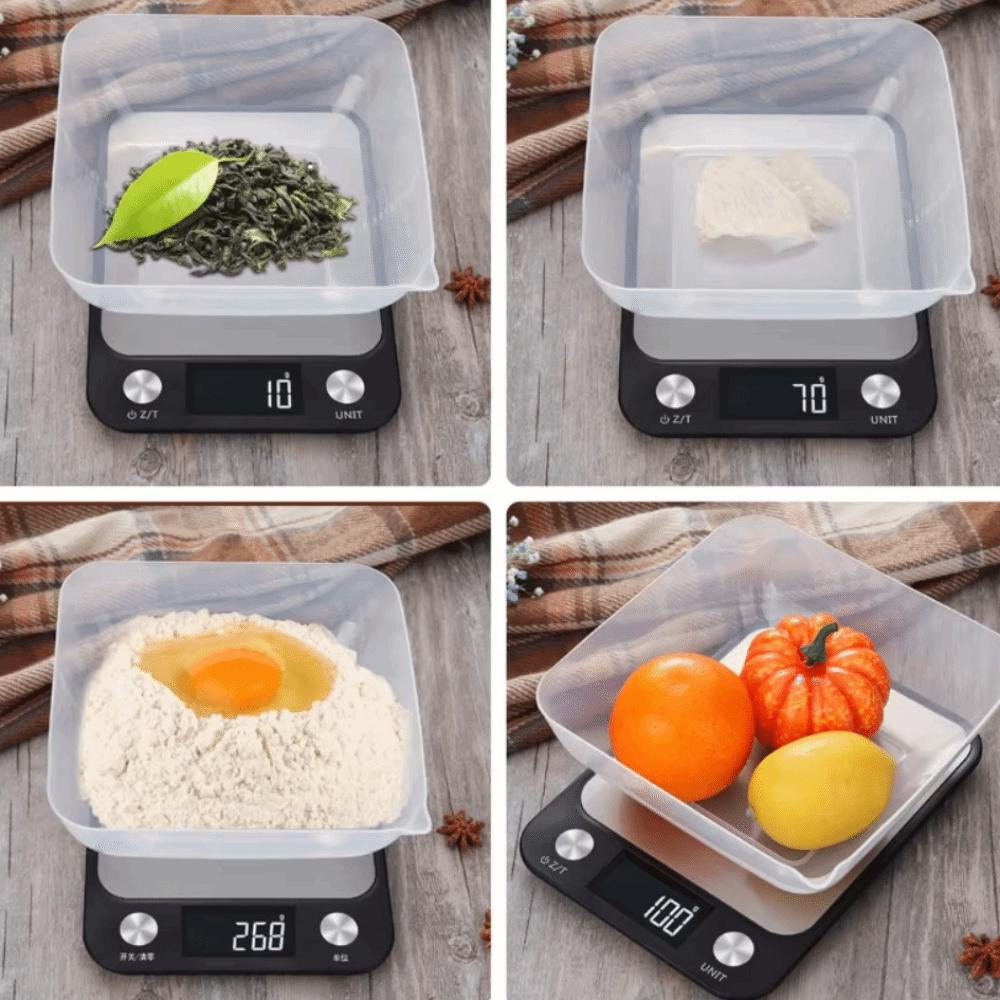 Rechargeable Digital Scales LED Display Baking Scales Multifunctional Food Scales  Coffee Bean