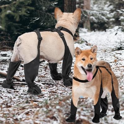 Anti-fall Waterproof Dog Shoes Anti-Slip Dirty-proof Pet Paw Protector Adjustable Dog Suspender Sock Pet Outdoor