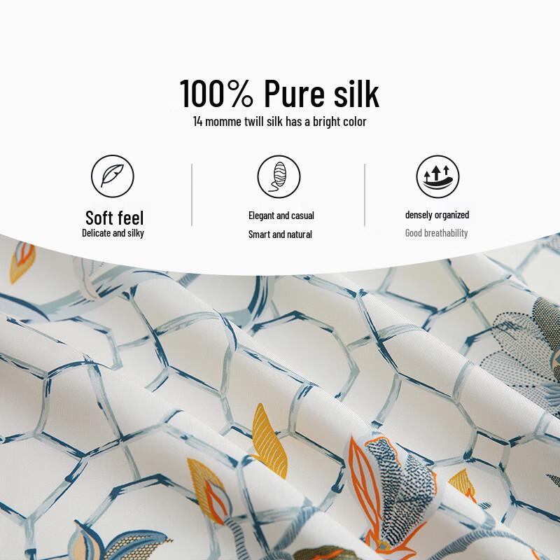 Wanshili Double-Sided Silk Square Scarf