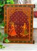 Handmade Antique Jharokha Window: Royal Couple Painting, Indian Festival Decor