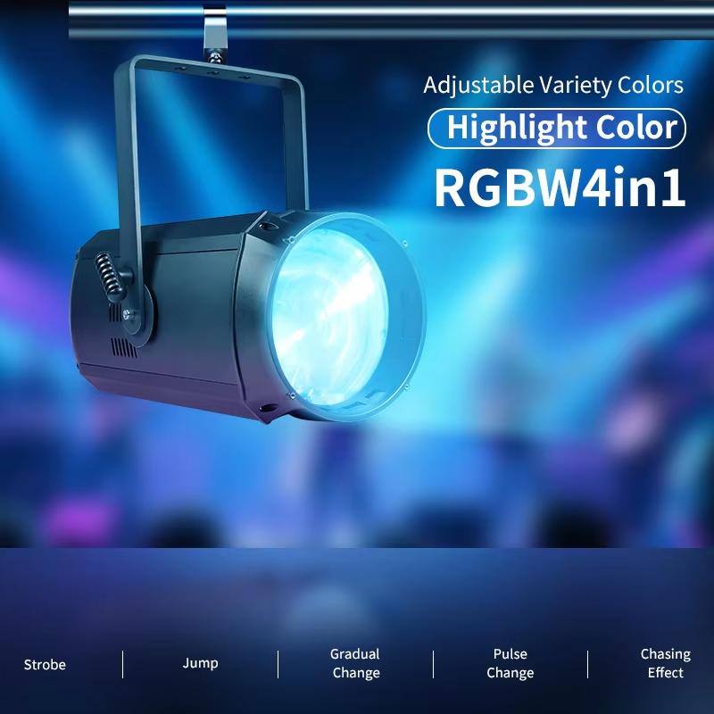 300w Zoom COB Cool+Warm White LED Zoom Par COB Lighting For Party Nightclub Church Wedding Light.