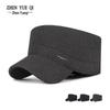 Men's Winter Wool Plaid Hat: Warm, Windproof, Velvet-Lined, Thickened Ear Protection Cap for Middle-Aged and Elderly.