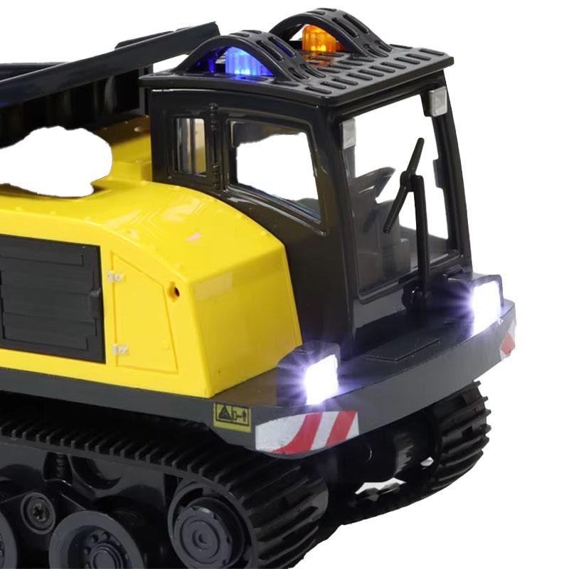 1/50 T14R RC Crawler Dump Truck Electric 3KM/H Remote Control Dump Truck Model With Light And Sound Engineering Vehicle Toy