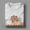 Fun Capybara Cute Animal T-Shirt Male  Streetwear Pure Cotton T-Shirts Beach Breathable Hipster Tees Wholesale Oversized Clothes