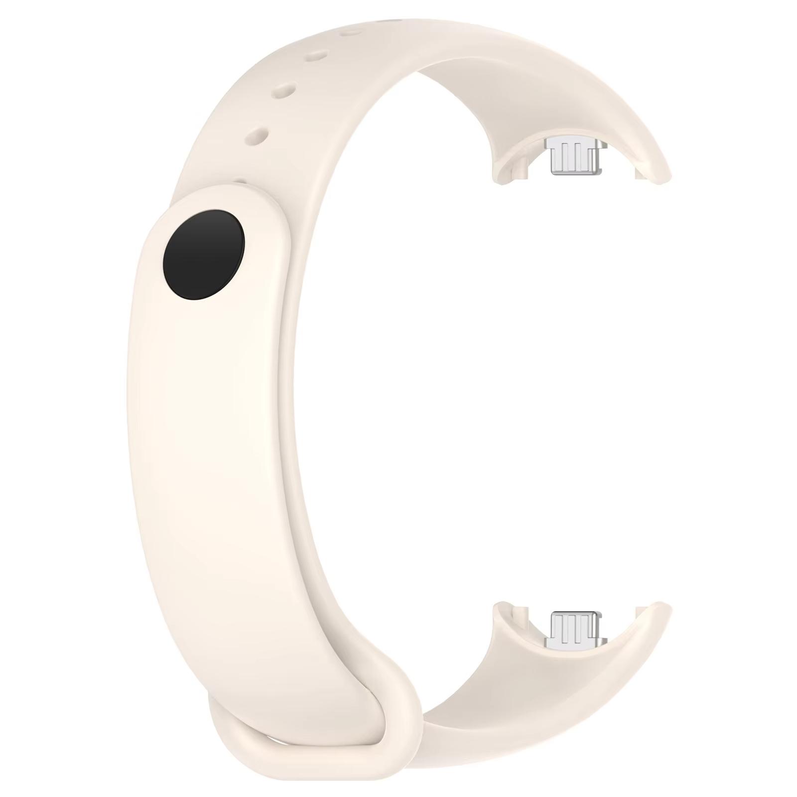 

Силиконовый ремешок для часов для Xiaomi Mi Band 10 9 8, спортивный браслет, ремешки для запястья MiBand 8/9/10, аксессуары для смарт-часов for Mi Band 8 9 10 слоновая кость