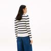 Tommy Hilfiger Cotton Casual Commuter Cable Knit Striped Round Neck Cardigan Women cardigans WW0WW49714