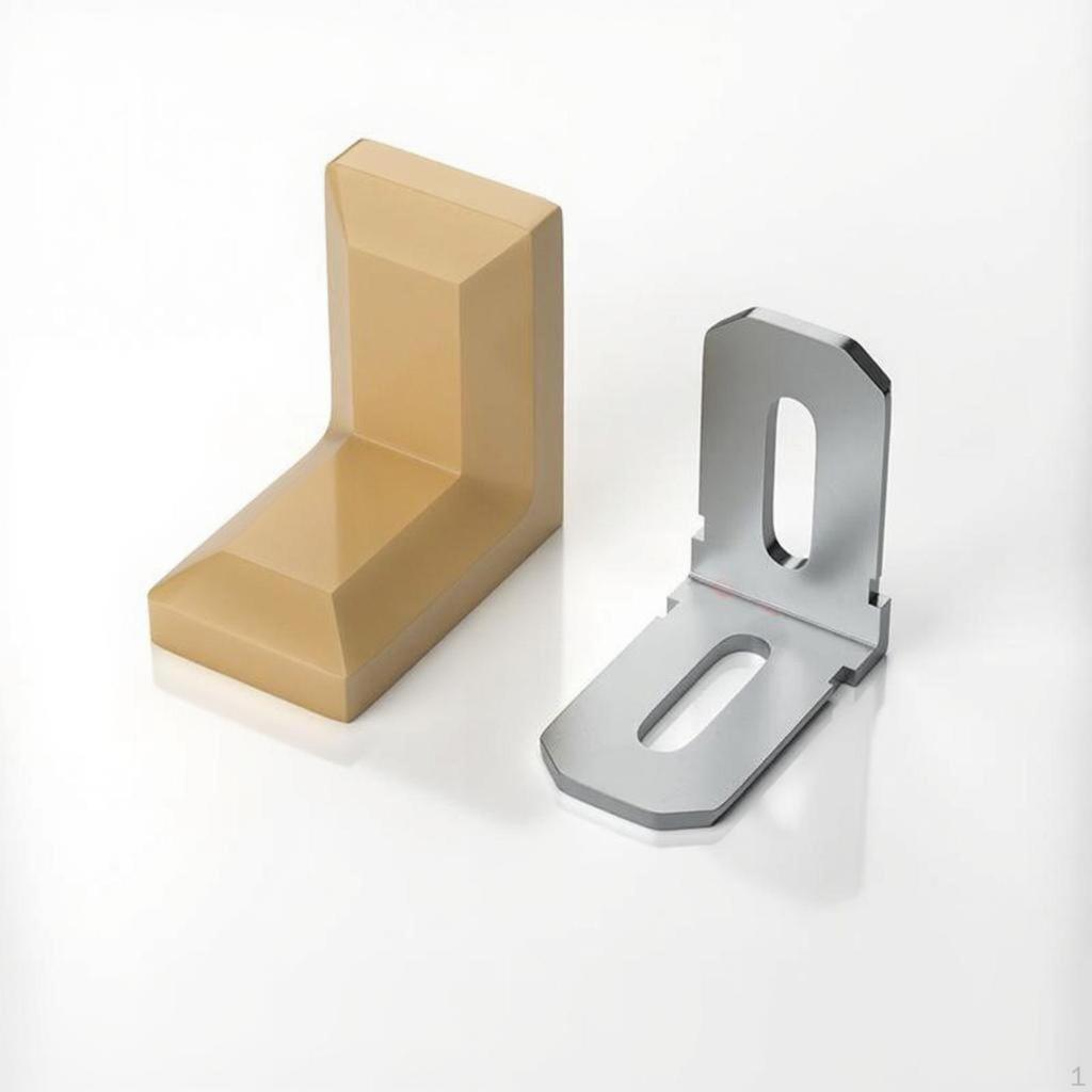 Right Angle Bracket, Nylon Corner Brace, Sturdy Duty Shelf Support, Furniture Fastening White 1
