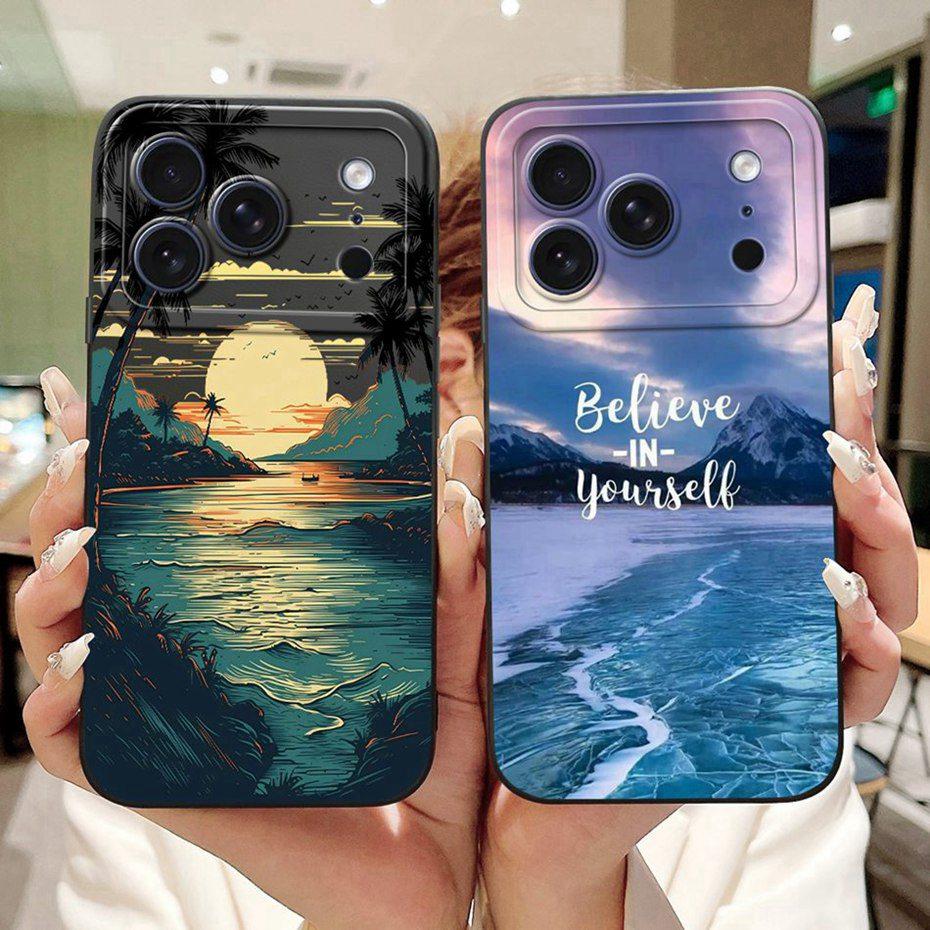 Beautiful Floral Phone Case For iPhone 17 Pro Max 17 Air Soft Silicone Shockproof Cases For iPhone17 17Pro 17Air Cover Bumpers