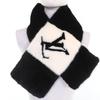 Louis Vuitton Shawl Echarpe Goglam LV Logo Black White Mink Women M77866 Used