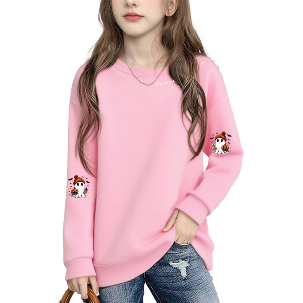 Boys Girls Child Fashion Daily Versatile Casual Crewneck Sweatshirts Daily Long Sleeve Patchwork Top Sweatshirts