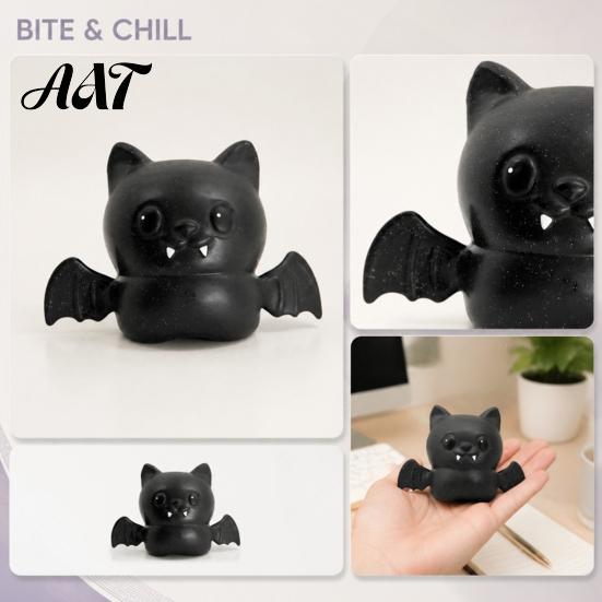 Hand Relaxation Ball Halloween Bat Squeeze Toy, Spooky Stress Relief Decompression Toy Fidget Party Favors for Kids Adults Portable