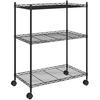Storage Shelf - VIDAXL - 3 Shelves - Black - 60 X 35 X 81 Cm - Max Load 150 Kg