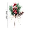 Christmas Decoration Artificial Plant Pine Branch Christmas Tree Pendants Xmas Circle Ornaments New Year Home Party Supplies
