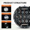 7 Inch Headlight For Motorcycle 7Inch Round DRL Turn Signal Halo LED Headlamp Electra Street Glide Road