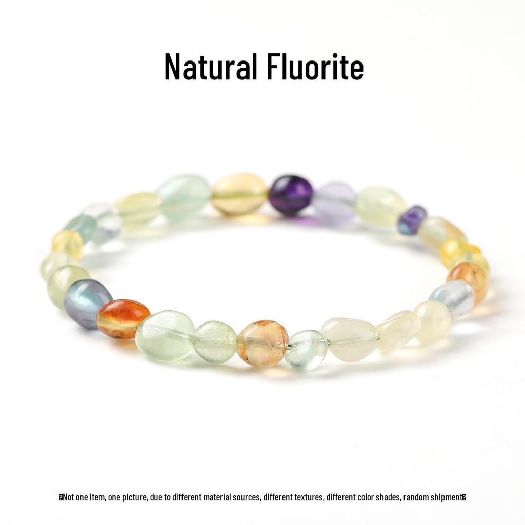 Pulsera Elástica de Chips de Ágata de Siete Colores de Jingdong