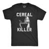 Herren Müsli-Mörder T-Shirt Lustiges Frühstück Serien Sarcastic Wordplay Grafik-T-Shirt