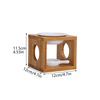 Wooden Ceramic Aromatherapy Burner Creative 3 Sided Essential Oil Candle Holder Home Decor Gift