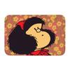 Cartoon Hübsches Mädchen Fußmatte Retro Mafalda Manga Vorderer Boden Eingangsbereich Matte Quino Manga Cartoon Badezimmer Teppich Küchenmatte