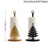 Freestanding Christmas Tree Shaped Tissue Holder Weighted Base Kitchen Paper Holder  Desktop Decor