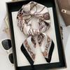 70cm Retro Britische Kette Bedruckter Seidenschal Ring Kette Seil Schals Hochwertiges und Vielseitiges Temperament Kopftuch Schal Schal