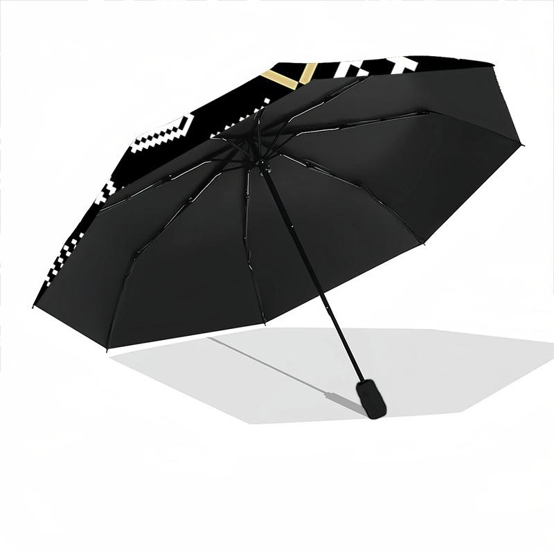 1pc Winter Season Automatic Folding Umbrella - 8-Rib Automatic Open/Close, Portable Collapsible Compact Umbrella yy251218037