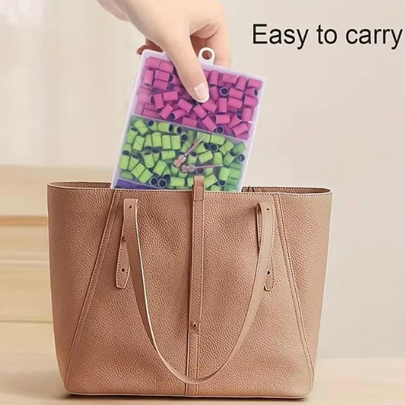 Nail Sanding Ring Bands 210 Pcs Grit Electric Manicure Drill Grinding Heads Uv Gel Polish Removal Pedicure Abrasive Tools