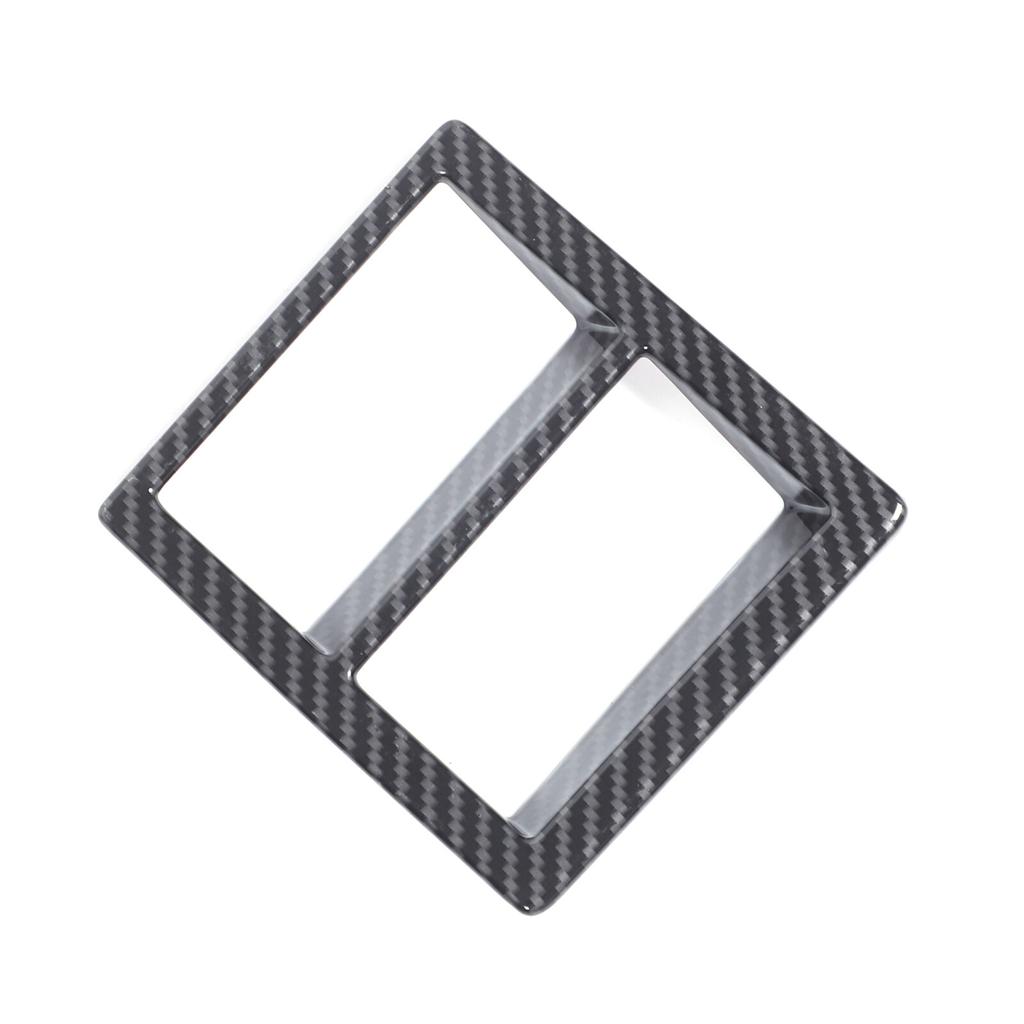 LHD Carbon Fiber ABS Headlight Adjustment Switch Trim For Toyota Hilux 2016-