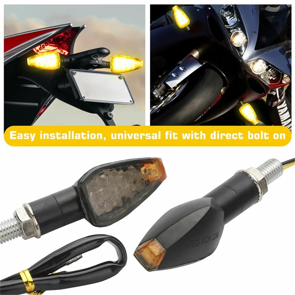 2KS Univerzálne 12V Blikajúce Smerovky Motocyklové LED Svetlá Zadný Blinker Indikátor Koncové Svetlo Pre Cafe Racer Honda BMW Yamaha