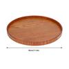 Wood Snack Tray Round Serving Tray Durable Dessert Tray  Tea Serving