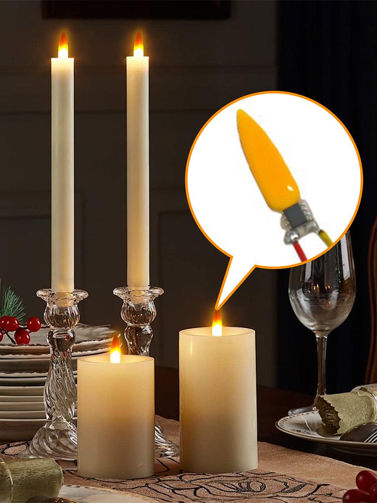 3/5/10PCS Flame LED Filament 2200K Diode Light Bulb Accessories LED Flame Effect Light Bulb for Birthday Party Decoration